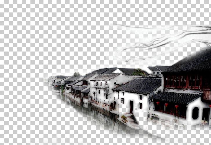 Shanghai Wuzhen Jiangnan Ink Wash Painting Chinese Painting PNG, Clipart, Antiquity, Art, Automotive Exterior, Black And White, Brand Free PNG Download
