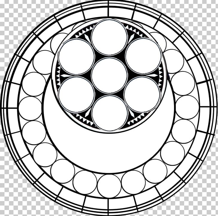 Kingdom Hearts Final Fantasy VII Template PNG, Clipart, Area, Auto Part, Black And White, Circle, Coloring Book Free PNG Download