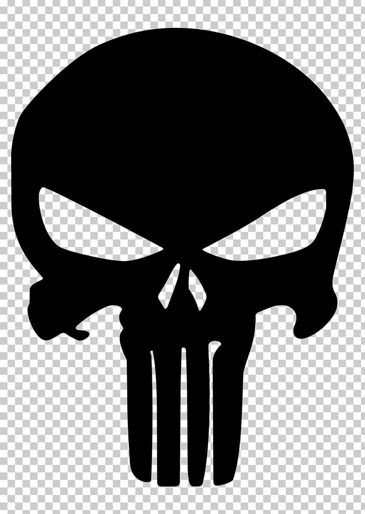 Punisher Stencil PNG, Clipart, Airbrush, Art, Black And White, Bone, Cdr Free PNG Download
