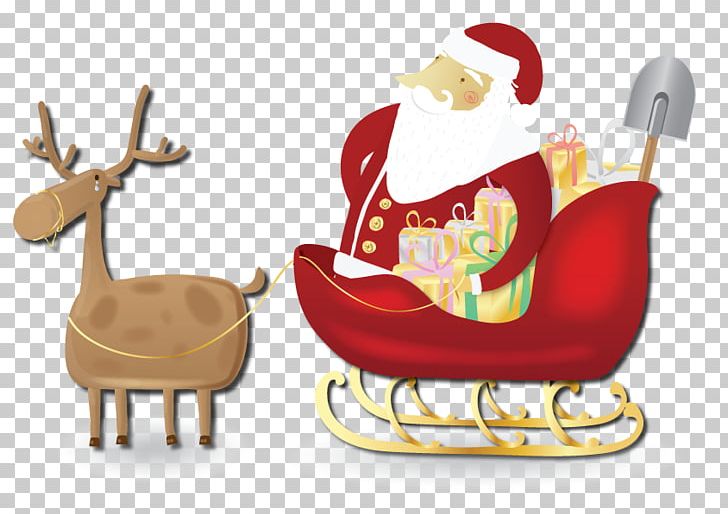 Rudolph Santa Claus Reindeer Sled PNG, Clipart, Badshot Lea Road, Carriage, Cartoon, Chair, Christmas Free PNG Download