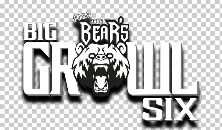 WRBR-FM The Big Growl Tickets In South Bend PNG, Clipart, Bear Roar, Black, Black And White, Brand, Carnivora Free PNG Download
