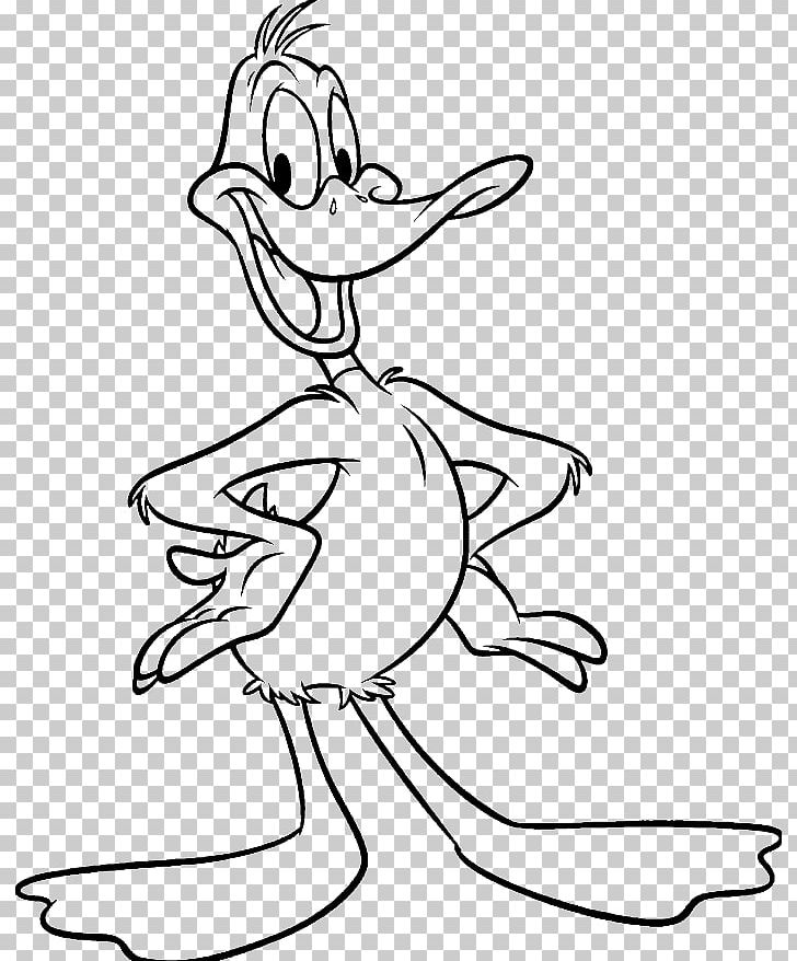 Daffy Duck Bugs Bunny Colouring Pages Coloring Book PNG, Clipart, Animals, Arm, Art, Beak, Bird Free PNG Download