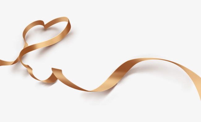 Golden Heart-shaped Streamers PNG, Clipart, Gold, Golden Clipart, Heart Shaped, Heart Shaped Clipart, Love Free PNG Download