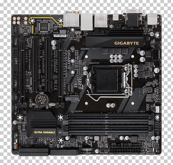 Intel LGA 1151 Gigabyte Technology Motherboard MicroATX PNG, Clipart, 3 H, Atx, Central Processing Unit, Computer Hardware, Electronic Device Free PNG Download