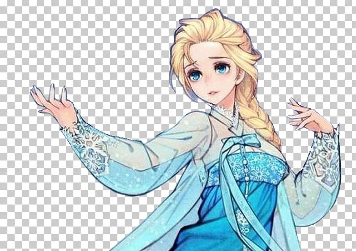 South Korea Elsa Fairy Tale Drawing Illustration PNG, Clipart, Anime, Arm, Art, Blue, Cg Artwork Free PNG Download