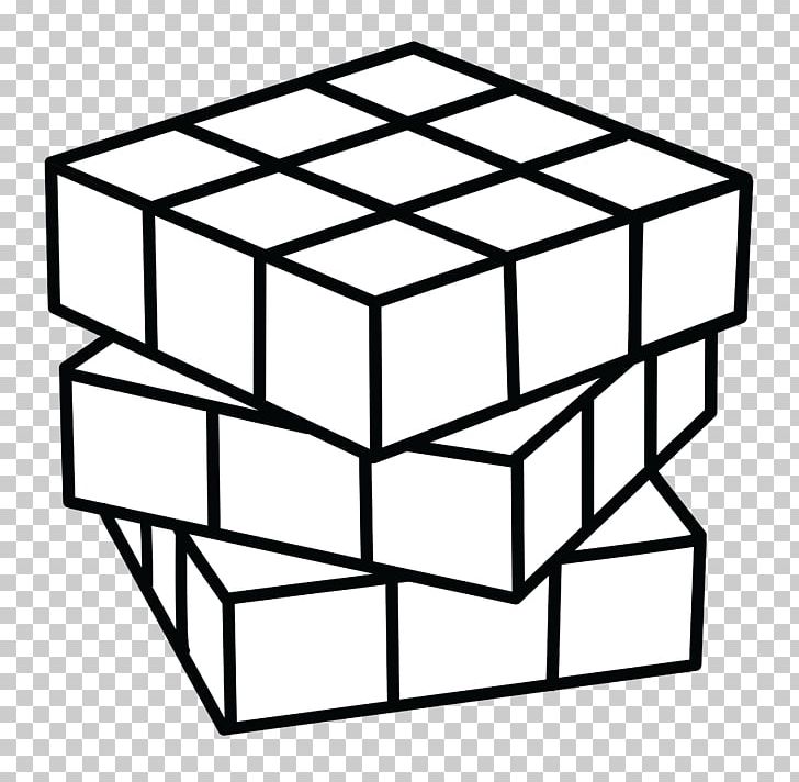 Coloring Book Rubik's Cube Drawing PNG, Clipart, Angle, Area, Art, Black And White, Child Free PNG Download