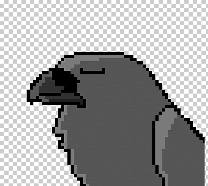 Raven Pixel Art Sprite PNG, Clipart, Angle, Animals, Art, Black, Black And White Free PNG Download