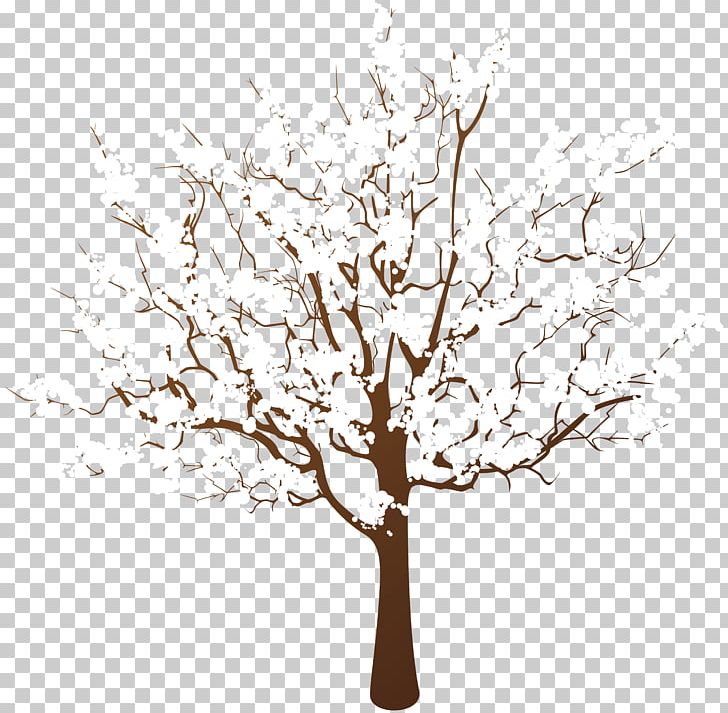 Tree Winter Branch PNG, Clipart, Autumn, Black And White, Branch, Cherry Blossom, Diagram Free PNG Download