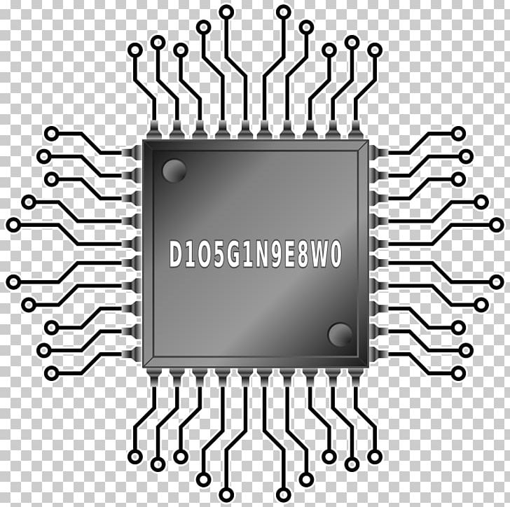 Integrated Circuits & Chips Central Processing Unit Computer PNG, Clipart, Area, Auto Part, Black And White, Brand, Central Processing Unit Free PNG Download