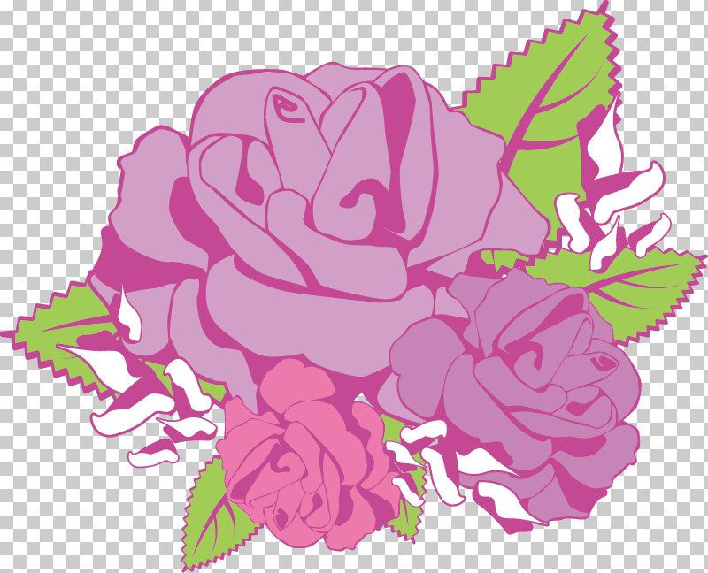 Three Flowers Three Roses Valentines Day PNG, Clipart, Cut Flowers, Flower, Garden Roses, Herbaceous Plant, Magenta Free PNG Download