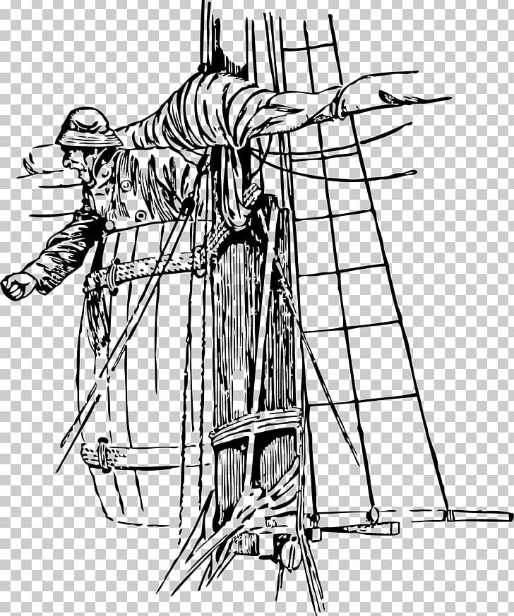 Crow's Nest Ship Drawing PNG, Clipart, Angle, Animals, Artwork, Black And White, Computer Icons Free PNG Download