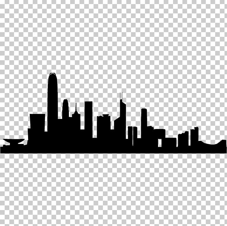 Hong Kong Skyline Silhouette PNG, Clipart, Animals, Art, Black And White, City, Cityscape Free PNG Download