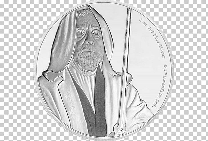 Obi-Wan Kenobi Anakin Skywalker Luke Skywalker Leia Organa Han Solo PNG, Clipart, Anakin Skywalker, Black And White, Circle, Coin, Drawing Free PNG Download