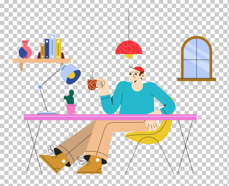 Work Home Working From Home PNG, Clipart, Behavior, Cartoon, Easel, Furniture, Home Free PNG Download