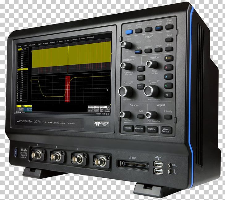 Digital Storage Oscilloscope Teledyne LeCroy Digital Data WaveSurfer PNG, Clipart, Audio Receiver, Digital Storage Oscilloscope, Display Device, Electronic Device, Electronic Instrument Free PNG Download