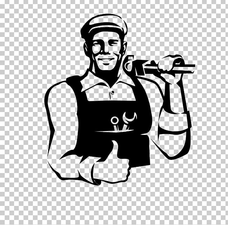 Local Service Pro Plumbing Plumber Home Repair Pipefitter PNG, Clipart, Arm, Black, Black And White, Cartoon, Emblem Free PNG Download