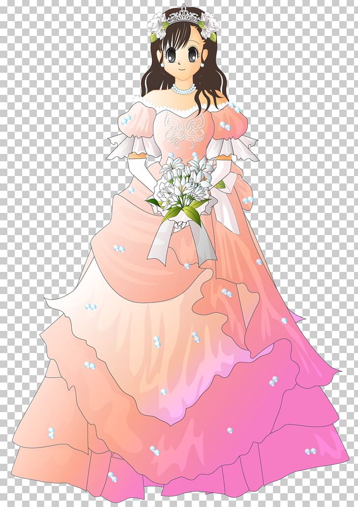 Wedding Dress Floral Design Pink Bride PNG, Clipart, Bridal Clothing, Bride, Bridegroom, Dress, Evening Gown Free PNG Download