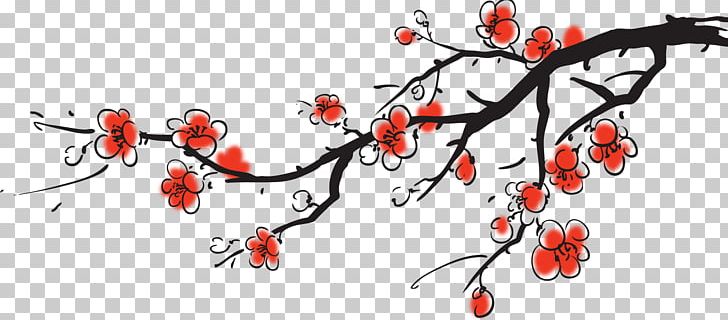 Chinese Painting Euclidean PNG, Clipart, Art, Black, Blossom, Branch, Branches Free PNG Download