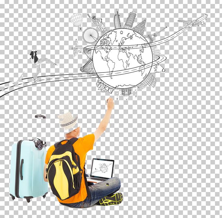 Travel Drawing Stock Photography PNG, Clipart, Cartoon, Free Logo Design Template, Human Behavior, Material, People Free PNG Download