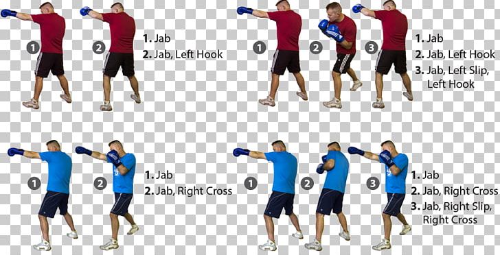 Man doing boxing moves exercise jab cross hook Vector Image