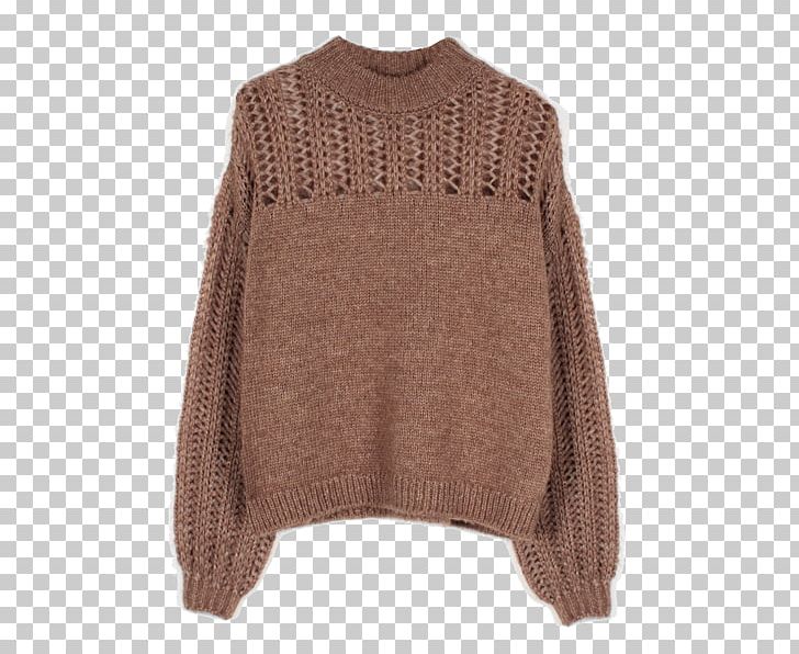 Sweater Wool Neck PNG, Clipart, Beige, Brown, Neck, Poncho, Sleeve Free PNG Download