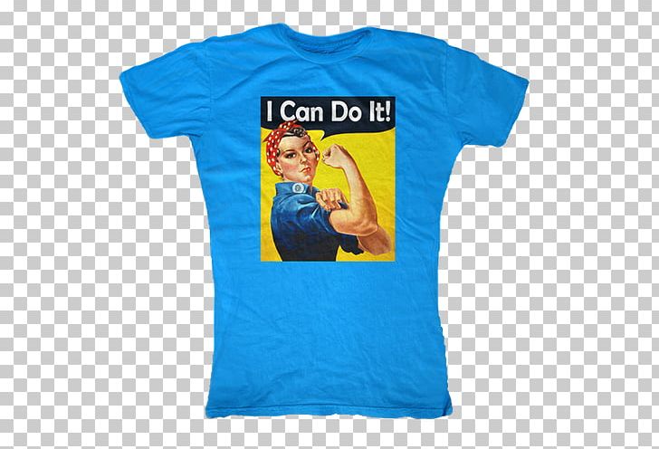 We Can Do It! Second World War Rosie The Riveter United States Paper PNG, Clipart, Active Shirt, Blue, Clothing, Electric Blue, Geraldine Doyle Free PNG Download