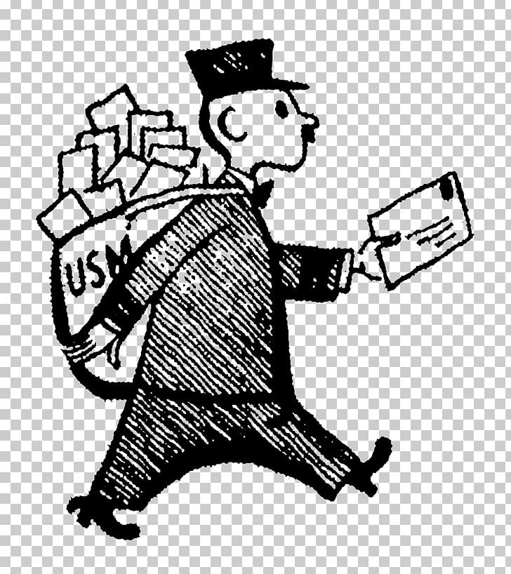 Mail Carrier Cartoon PNG, Clipart, Art, Artwork, Black And White, Cartoon, Clip Art Free PNG Download