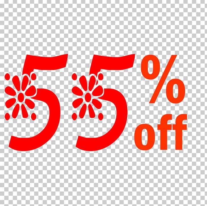 Spring 55% Off Discount Tag. PNG, Clipart, Area, Brand, Flower, Line, Logo Free PNG Download