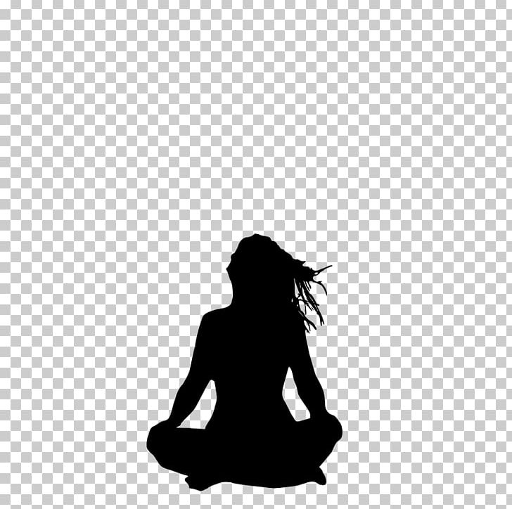 Silhouette Yoga Female Woman PNG, Clipart, Animals, Black, Black And White, Computer Wallpaper, Dance Free PNG Download