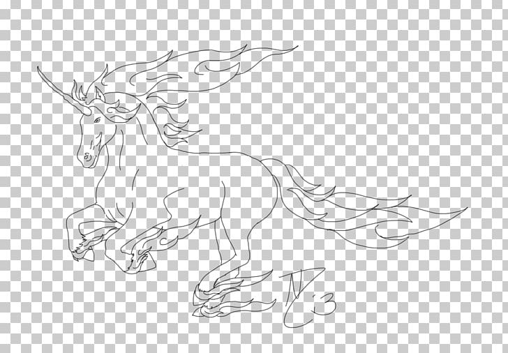 Horse Deer White Line Art Sketch PNG, Clipart, Animals, Arcanine, Artwork, Black And White, Deer Free PNG Download