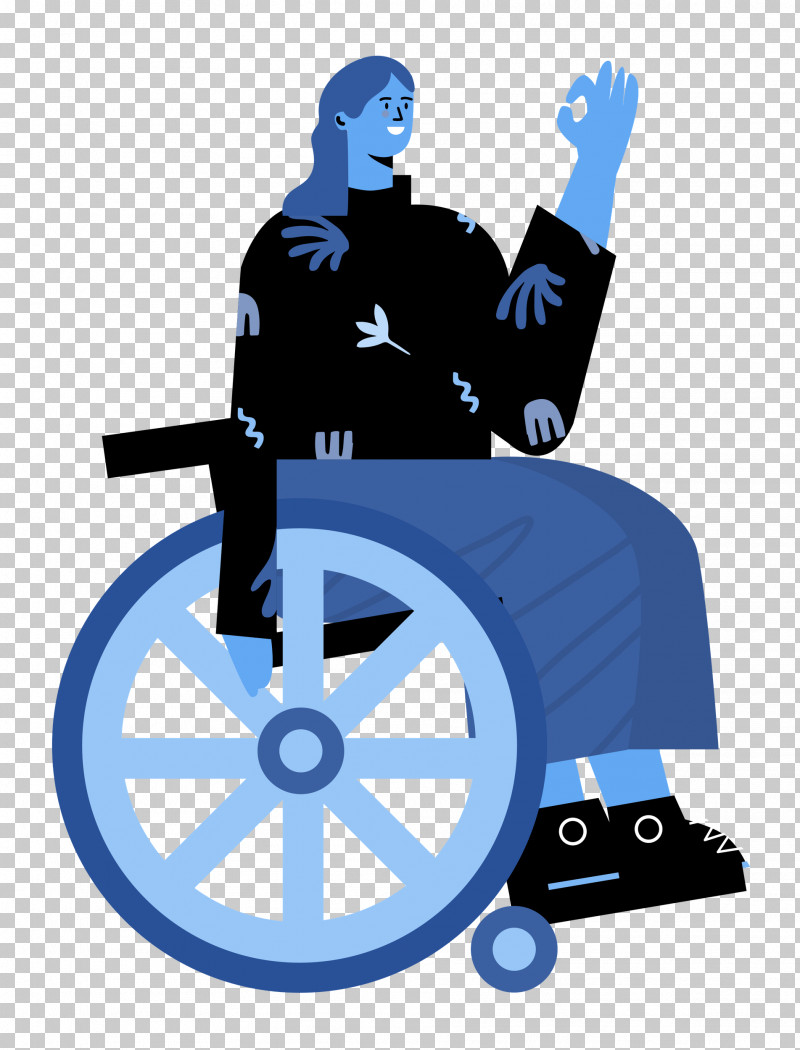 Sitting On Wheelchair Woman Lady PNG, Clipart, Cartoon, Lady, Microsoft Azure, Symbol, Woman Free PNG Download