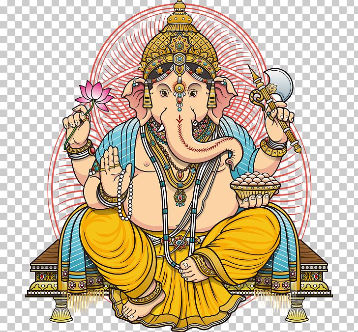 Ganesha Shiva Sticker T-shirt Hinduism PNG, Clipart, Buddha, Diwali, Fictional Character, Ganesha Illustration, Gautama Buddha Free PNG Download
