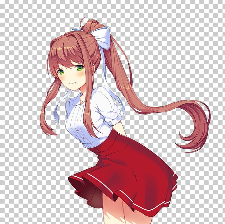 Doki Doki Literature Club! Sprite Team Salvato User PNG, Clipart, Anime, Art, Brown Hair, Club, Computer Graphics Free PNG Download