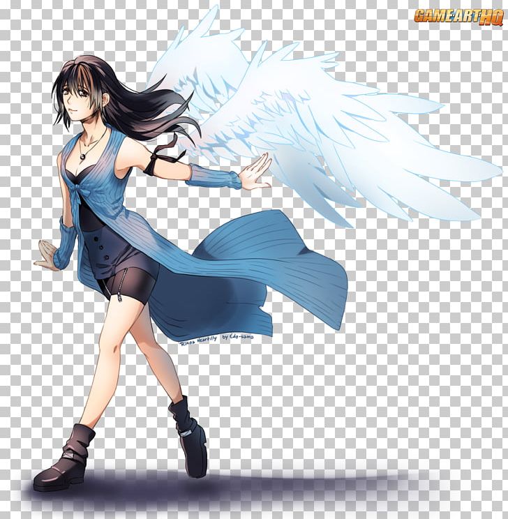 Final Fantasy VIII Rinoa Heartilly Drawing Fan Art PNG, Clipart, Action Figure, Angel, Anime, Art, Black Hair Free PNG Download