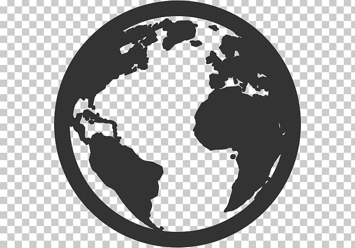 Globe World Icon PNG, Clipart, Application Software, Black And White, Circle, Encapsulated Postscript, Globe Free PNG Download