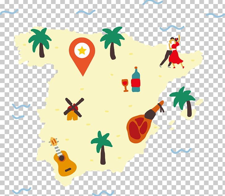 Spain Map Euclidean Illustration Png Clipart Adobe Illustrator Art Atlas Attraction Attractions Vector Free Png Download