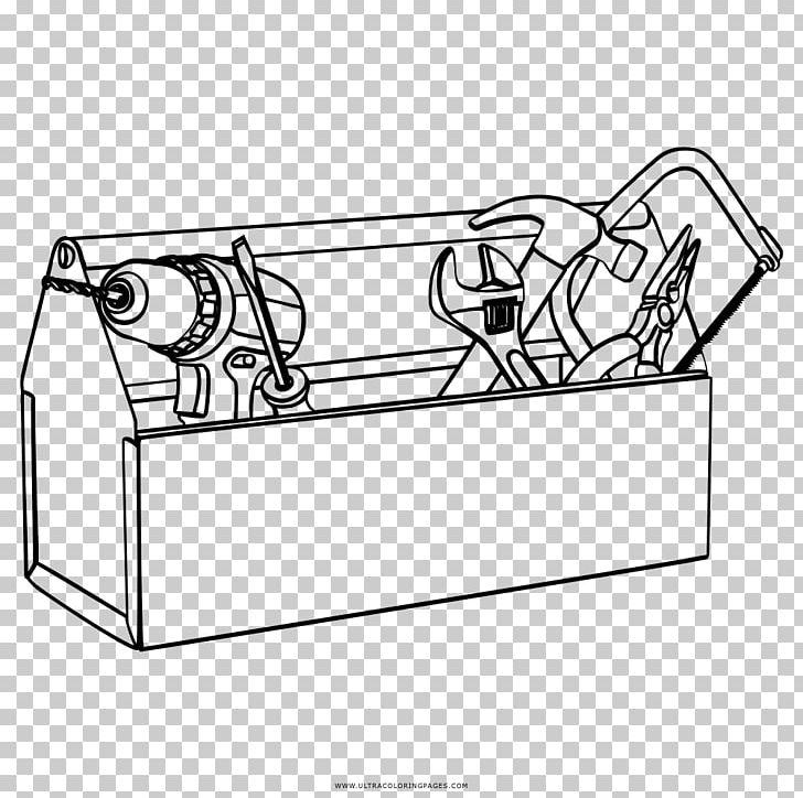 Tool Boxes Coloring Book Drawing Pliers PNG, Clipart, Angle, Area, Ausmalbild, Black And White, Box Free PNG Download