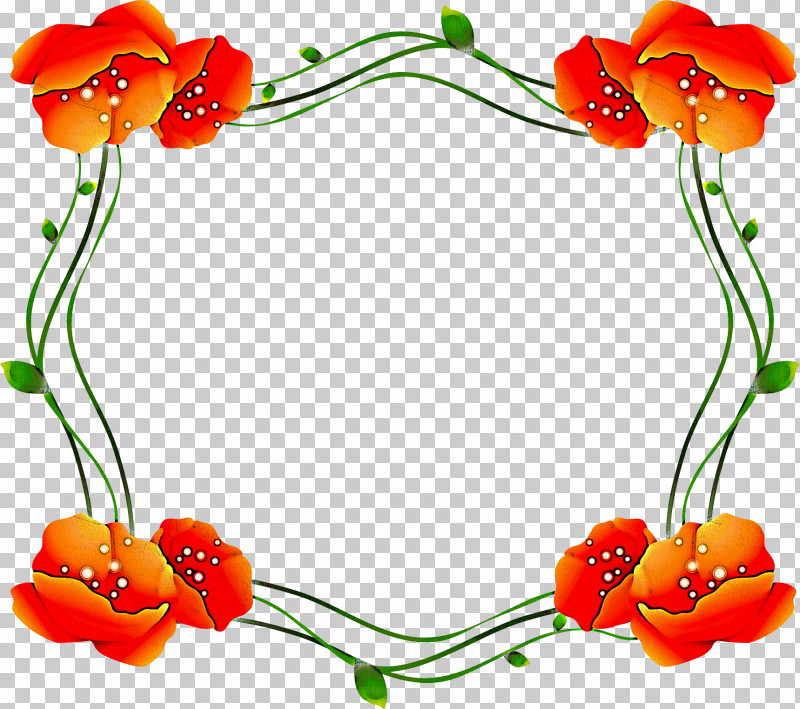 Poppy Flower Frame Poppy Vine Frame PNG, Clipart, Flower, Plant Free PNG Download