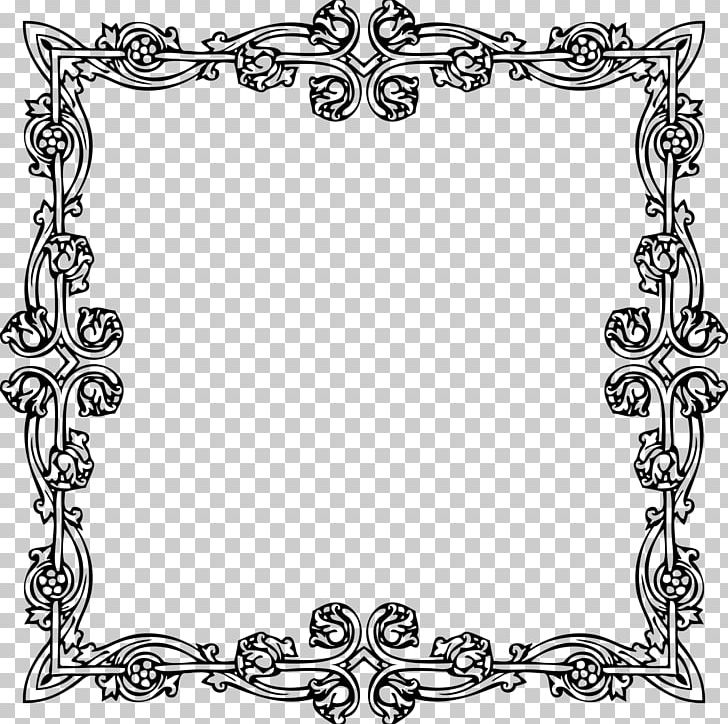Victorian Era Borders And Frames Frames Ornament PNG, Clipart, Area, Black And White, Body Jewelry, Borders And Frames, Circle Free PNG Download