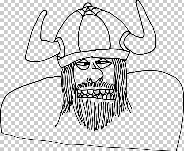 Viking Drawing Black And White PNG, Clipart, Artwork, Black, Black And White, Bone, Character Free PNG Download