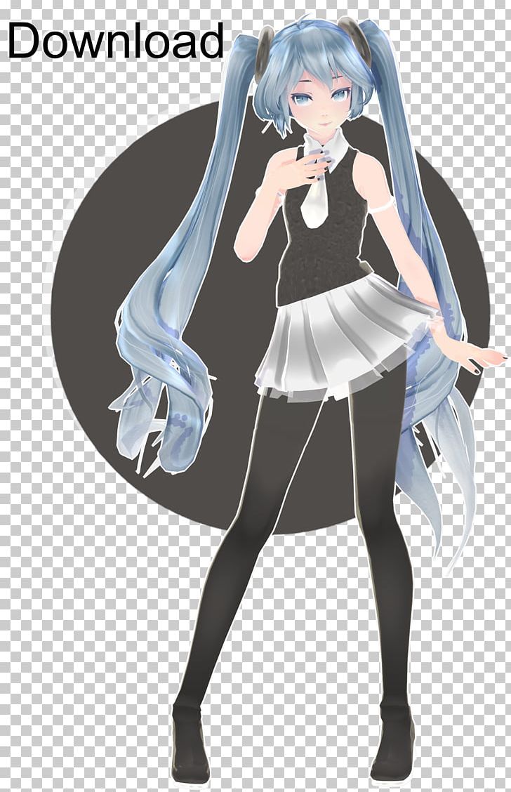 Hatsune Miku: Project Diva X MikuMikuDance Vocaloid Character PNG, Clipart, Action Figure, Black Hair, Clothing, Costume, Costume Design Free PNG Download