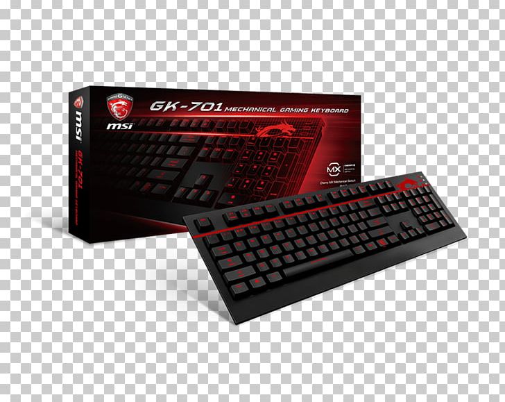 Computer Keyboard Gaming Keypad MSI Backlight PNG, Clipart, Backlight, Cherry, Computer, Computer Component, Computer Keyboard Free PNG Download