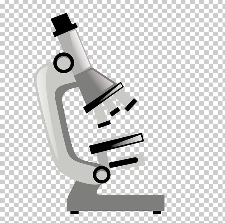 cartoon microscope clipart black