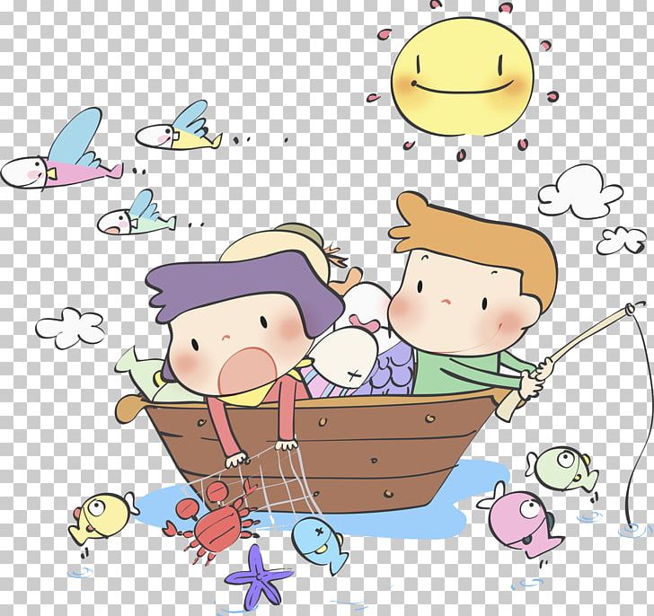 Cartoon Fishing PNG, Clipart, Angling, Art, Boat, Boy, Child Free PNG Download
