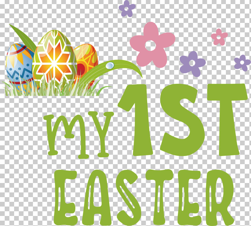 Happy Easter Day My 1st Easter PNG, Clipart, Floral Design, Fruit, Geometry, Green, Happy Easter Day Free PNG Download