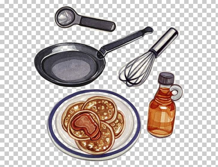 Pancake Waffle Frying Pan Illustration PNG, Clipart, Cookware And Bakeware, Egg, Food, Frying Pan, Hand Drawn Free PNG Download
