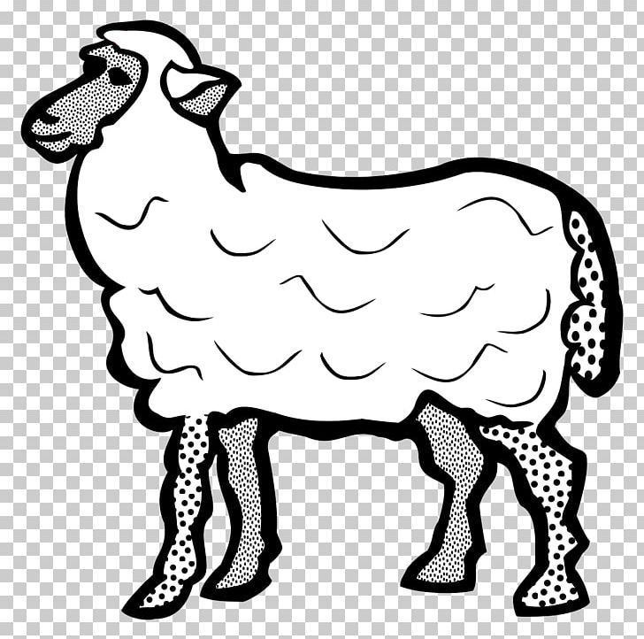 Cotswold Sheep Line Art Drawing PNG, Clipart, Art, Black And White, Cartoon Sheep, Cattle Like Mammal, Cow Goat Family Free PNG Download