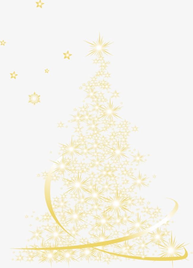 Golden Christmas Tree Light Effect PNG, Clipart, Christmas, Christmas Clipart, Christmas Clipart, Christmas Tree, Effect Free PNG Download