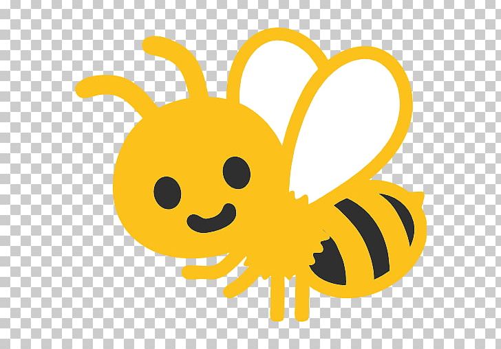 Honey Bee Emoji Android GitHub PNG, Clipart, Android, Bee, Beehive, Cartoon, Emoji Free PNG Download