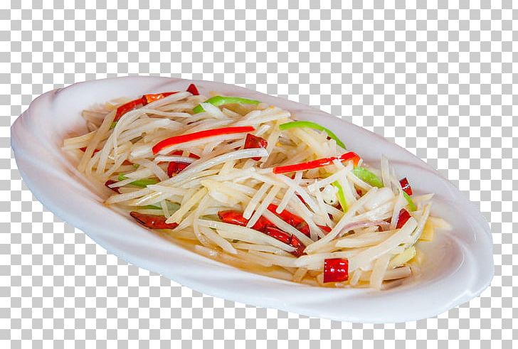 Chow Mein Chinese Noodles Green Papaya Salad Thai Cuisine Potato PNG, Clipart, Asian Food, Chinese Noodles, Chow Mein, Cuisine, Dual Free PNG Download